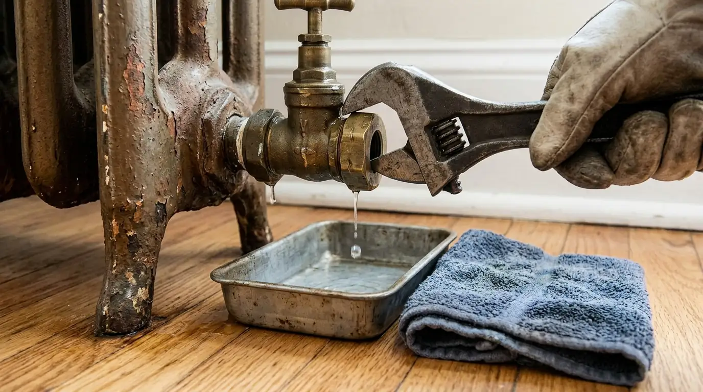 Radiator Valve Leaks in a Philadelphia home