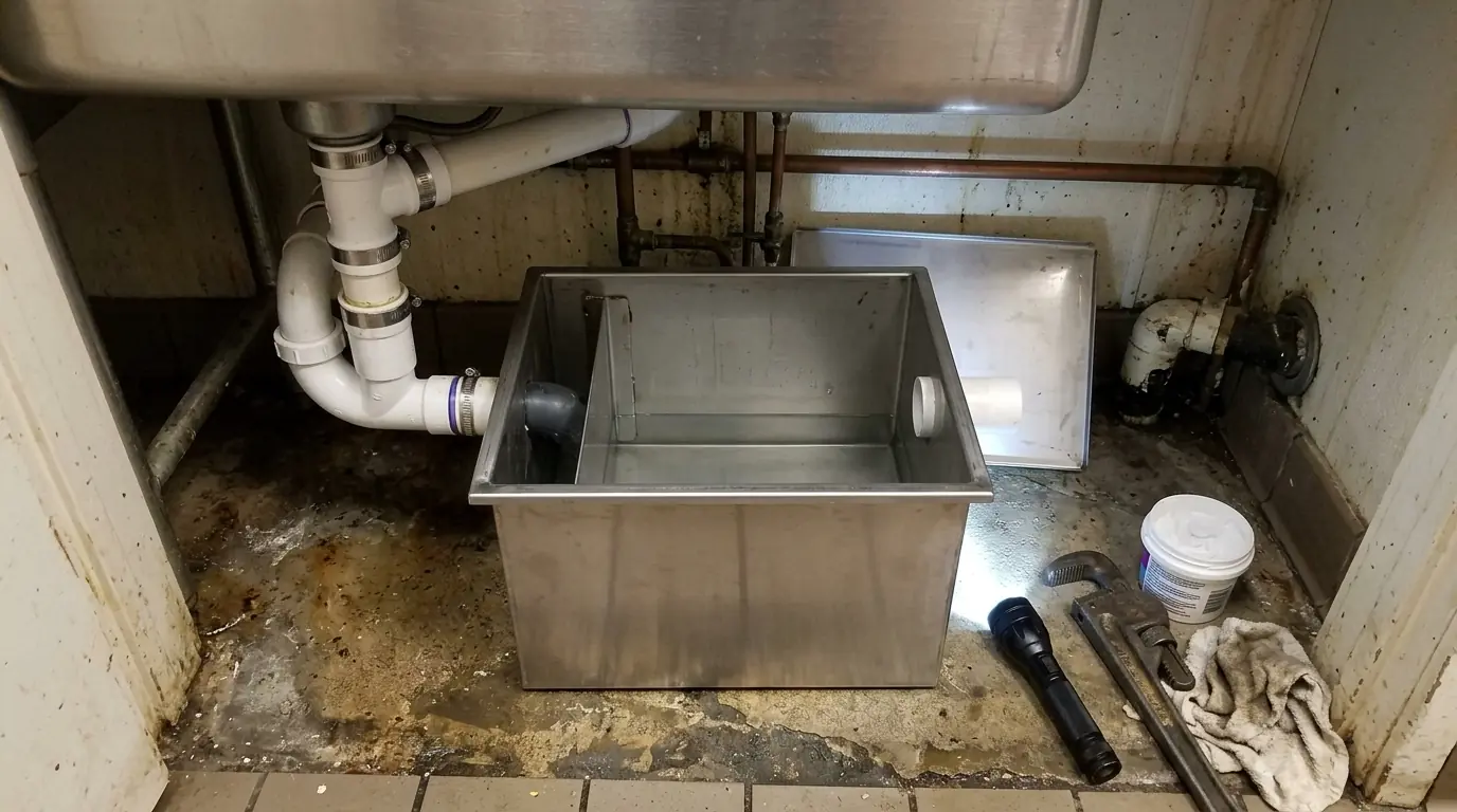 Under-Sink Grease Traps in a Philadelphia home