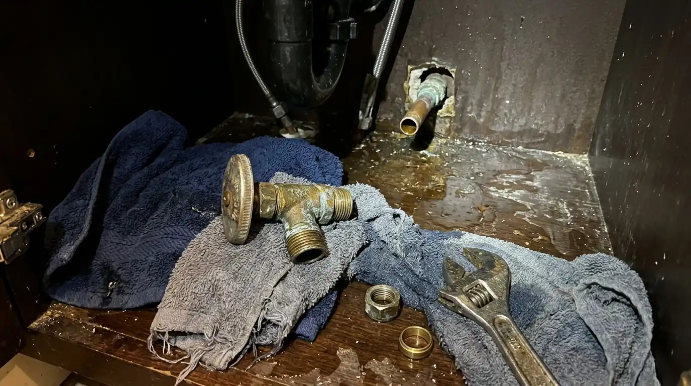 Blown Compression Fittings in a Philadelphia home