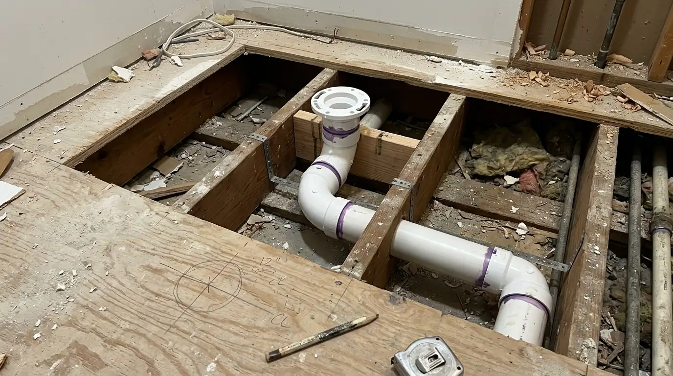 Moving a Toilet or Shower in a Philadelphia home