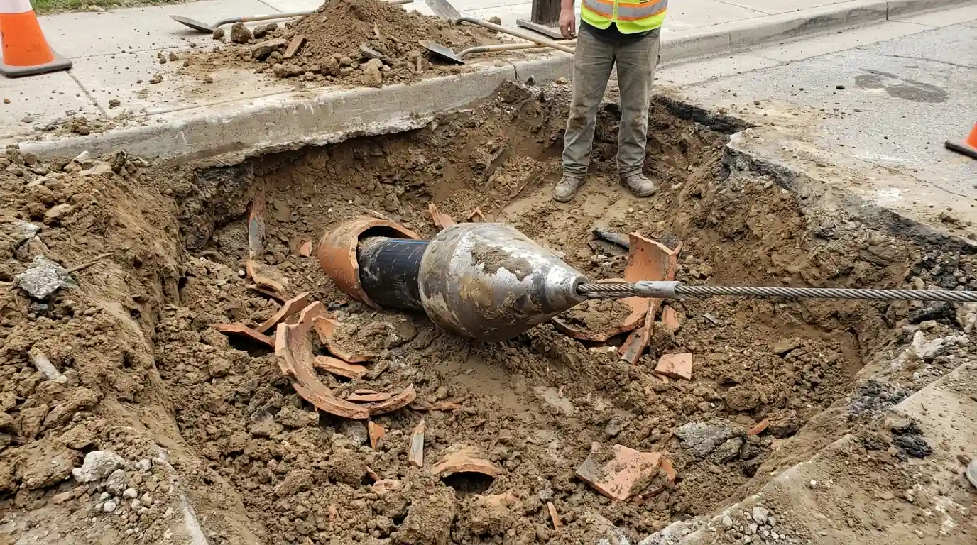 Pipe Bursting in a Philadelphia home