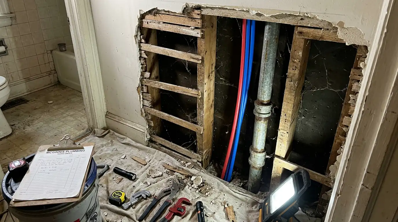 Galvanized to PEX in a Philadelphia home