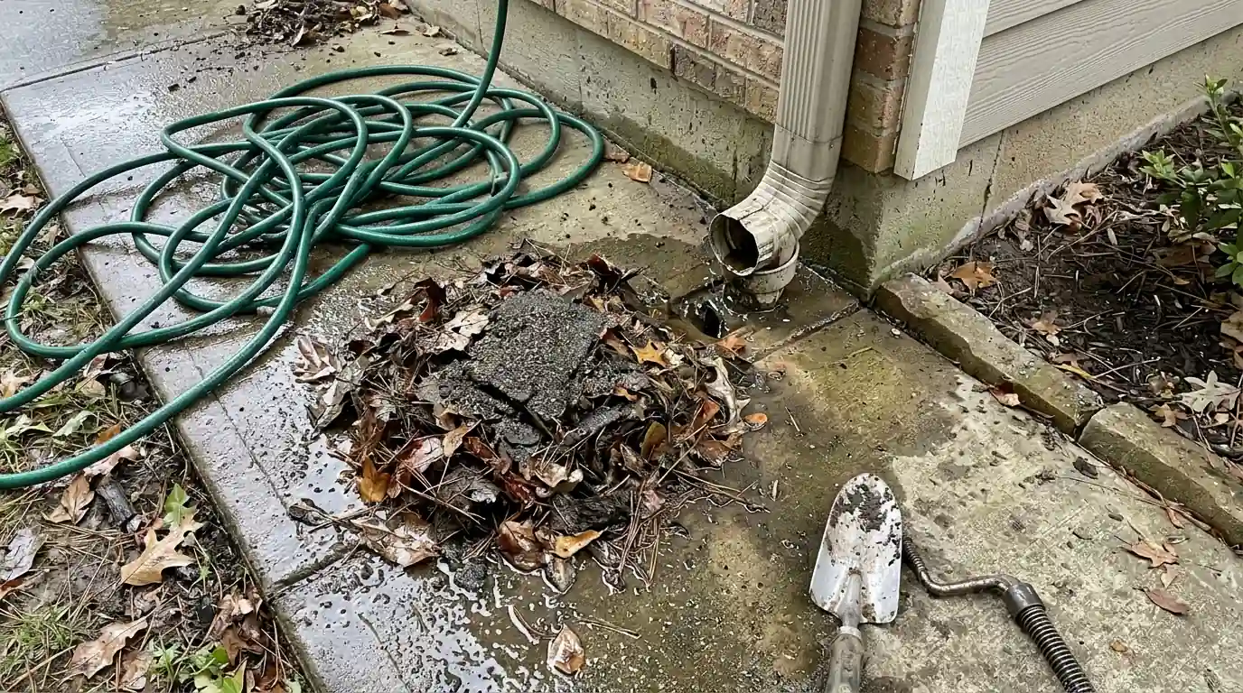 Downspout Lines in a Philadelphia home