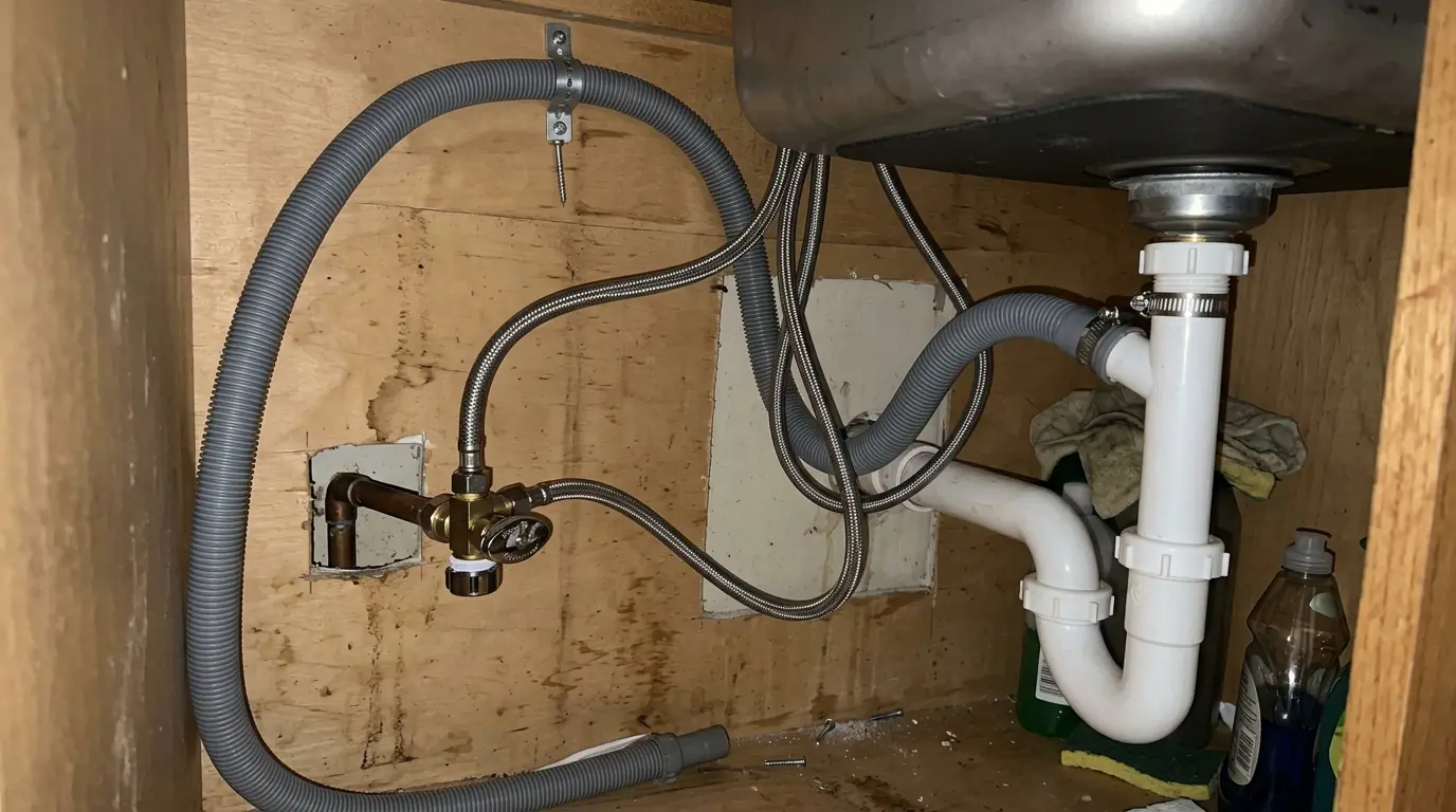Dishwasher Connections in a Philadelphia home