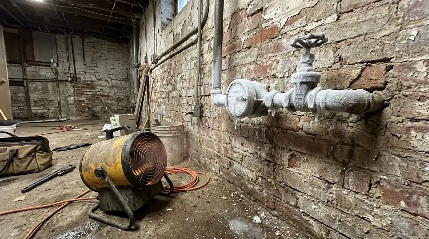 Frozen Water Meters in a Philadelphia home
