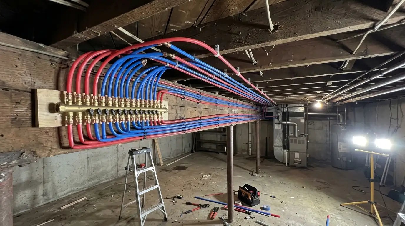 Plumbing work in Levittown