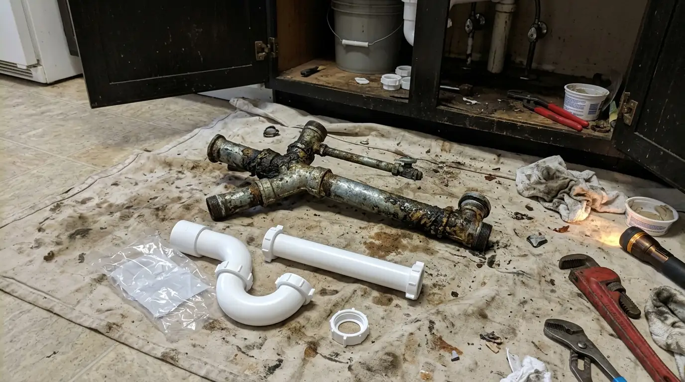 Kitchen Sink Clogs in a Philadelphia home
