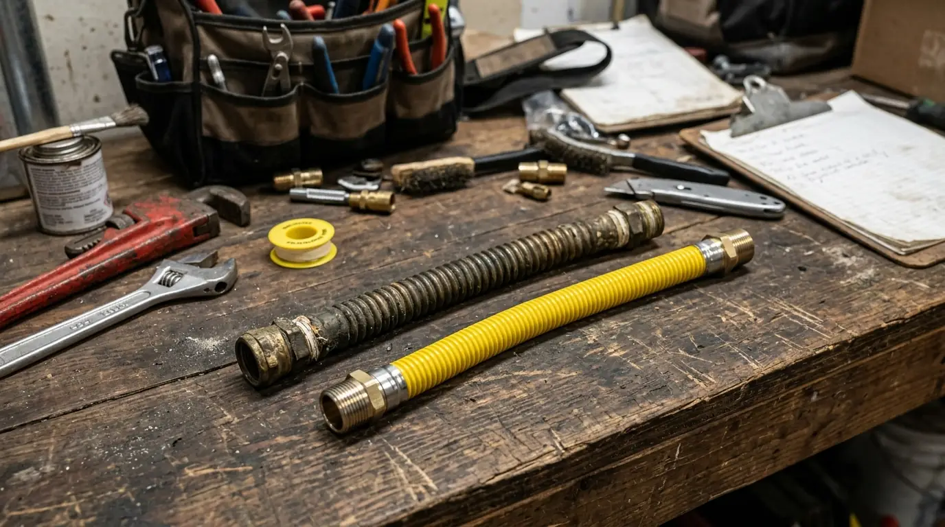 Leaking Appliance Connectors in a Philadelphia home